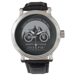 Cycling Cyclist Happy Birthday Personalized Armbandsur