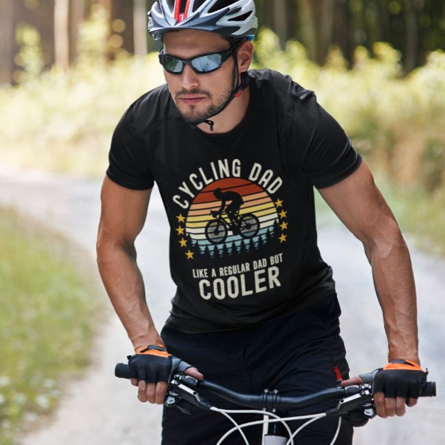 Cycling Dad Like a Regular Dad But Cooler Fun T Shirt (Skapare uppladdad)