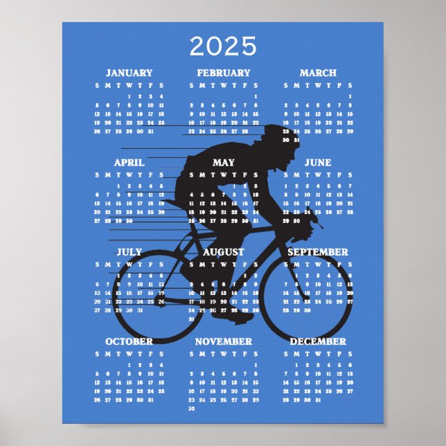 Cycling Design 2025 Kalendertavla Poster (Framsidan)