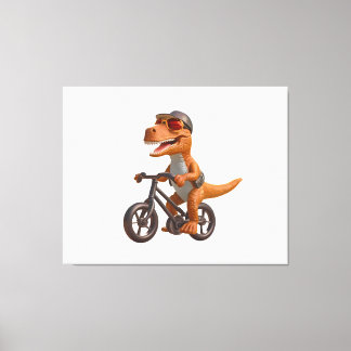 Cycling DINOSAUR  T-REX Canvastryck