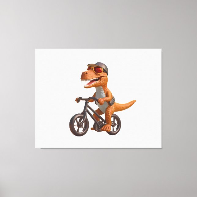 Cycling DINOSAUR  T-REX Canvastryck (Framsida)