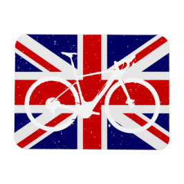 Cycling Enthusiast British Flagga Magnet