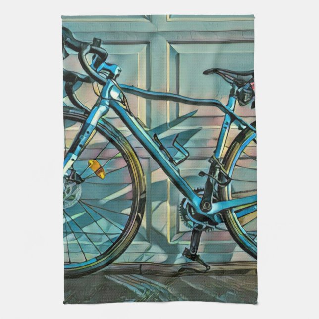 Cycling gifts for dad kökshandduk (Vertikal)