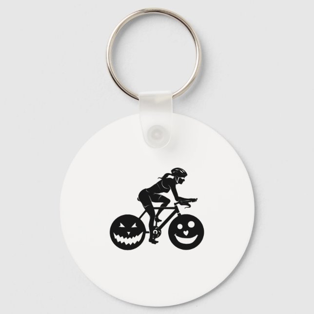 Cycling Halloween Nyckelring (Framsida)