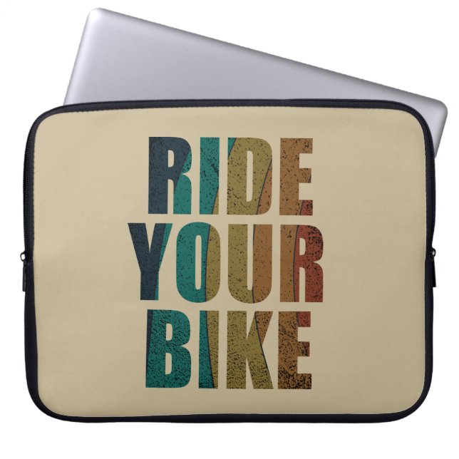 cycling inspirerande citat laptop fodral (Framsidan)
