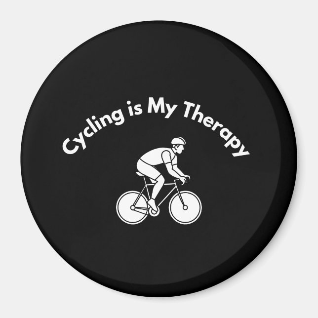 Cycling is My Therapy Magnet (Framsidan)