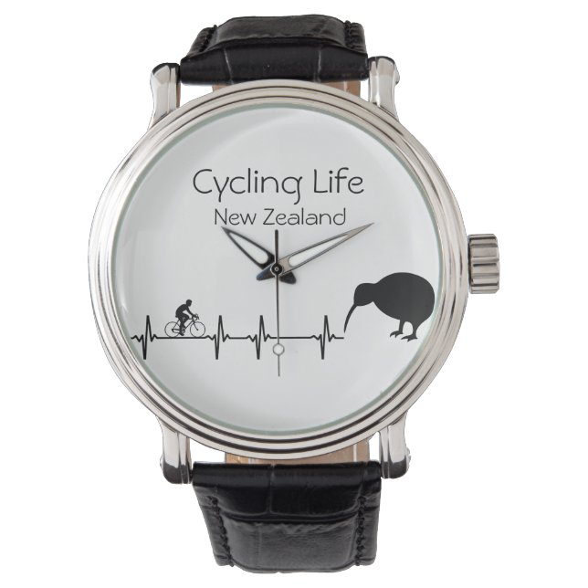 Cycling Life, Nya Zeelands anpassade Armbandsur (Framsida)