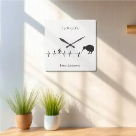 Cycling Life, Nya Zeelands anpassade Fyrkantig Klocka