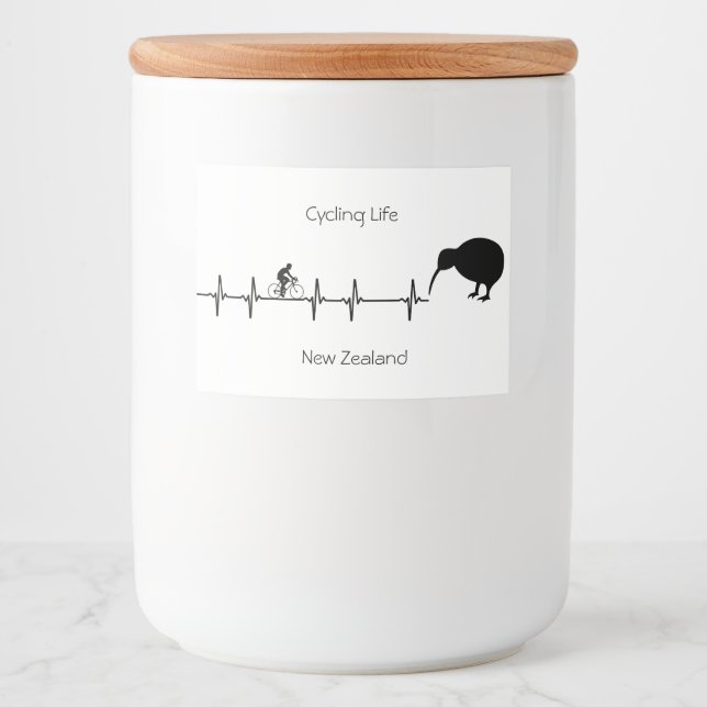 Cycling Life, Nya Zeelands anpassade Mat Etiketter (Framsida)