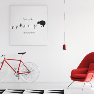 Cycling Life, Nya Zeelands anpassade Poster