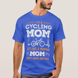 Cycling Mamma Funny Bicycle Heartslag Gift T Shirt