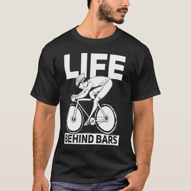 Cycling Mountain Bike   Bicycle Biking MTB T Shirt (Framsida)