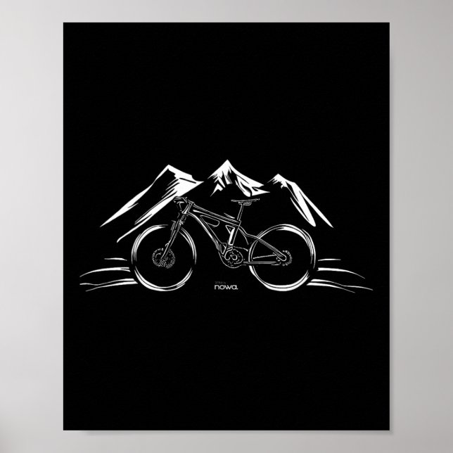 Cycling Racing Bicycle Motivation Mountain Bike Cl Poster (Framsidan)