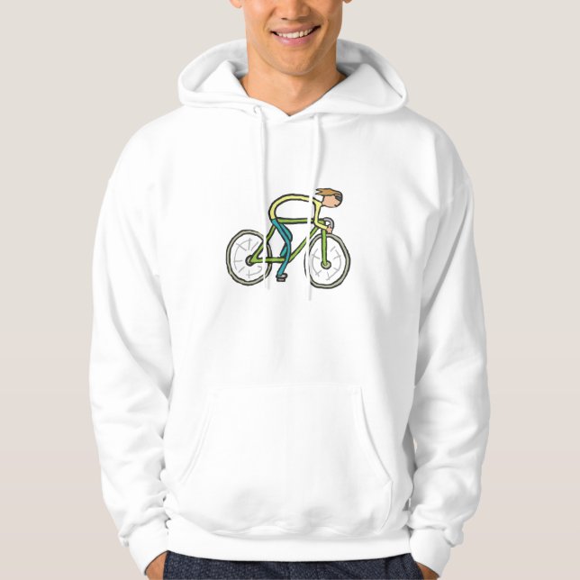 Cycling Stickman Hoodie (Framsida)