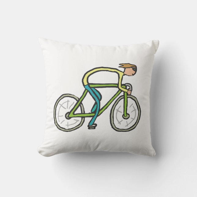 Cycling Stickman Kudde (Framsida)