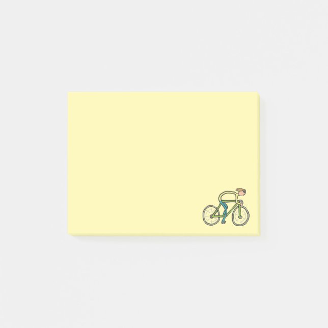 Cycling Stickman Post-it Block (Framsida)