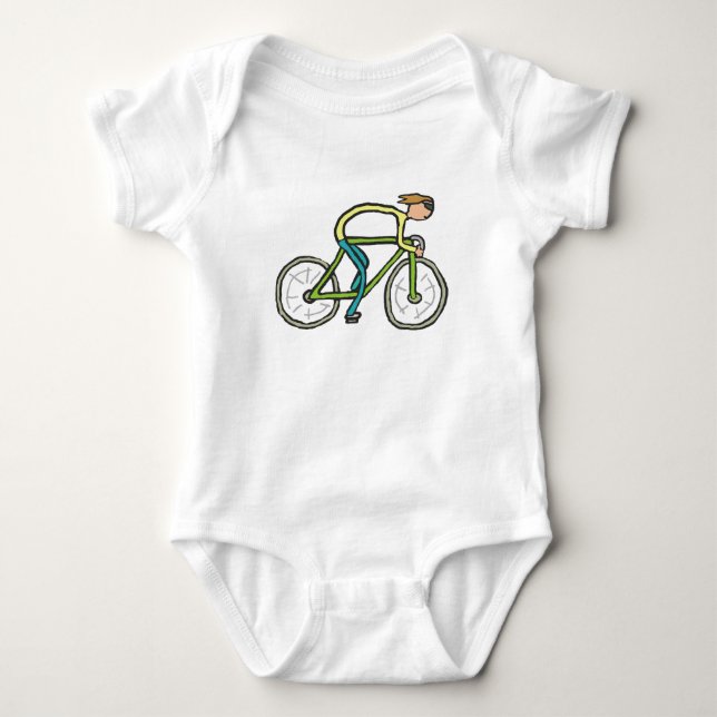 Cycling Stickman T Shirt (Framsida)