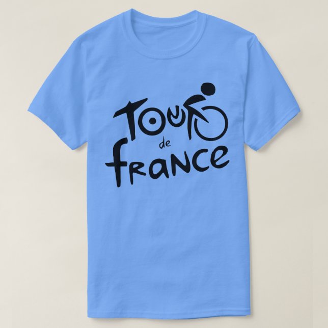 Cycling Tour De Frankrike T Shirt (Design framsida)