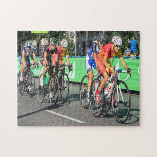 Cycling Tour de Frankrike Tävling Jigszle Puzzle Pussel