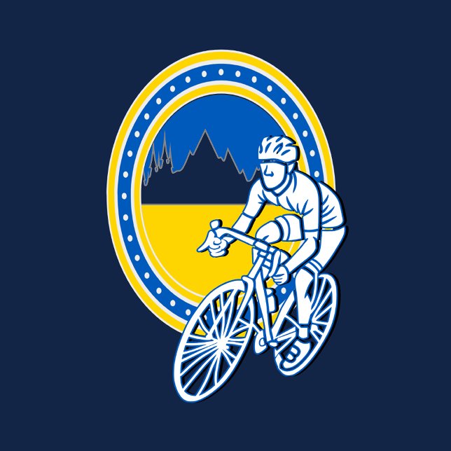 CYCLING UKRAINE MOUNTAIN BIKE RIDE T-Shirt (Skapare uppladdad)