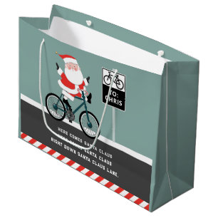 Cyclist Biking Helgdag Large Gift Bag