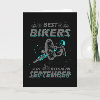 Cyclist Birthday Present September Kort