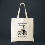 Cyclist Cycling Bicycle Biking Tygkasse<br><div class="desc">Cyclist Cycling Bicycle Biking Tote Bag originally designed by Nisha Prabhu. Carry your love for cycling everywhere with our stylish cyclist and bicycle biking tote bag! This spacious tote features vibrant graphics of cyclists in motion that showcase your passion for biking. Whether you're heading to a ride, the market, or...</div>