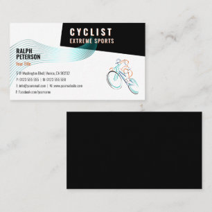 Cyclist Extreme Sports Cyklist för Professionell Visitkort