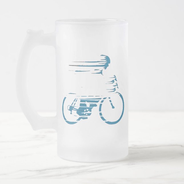Cyclist Frostat Ölglas (Vänster)