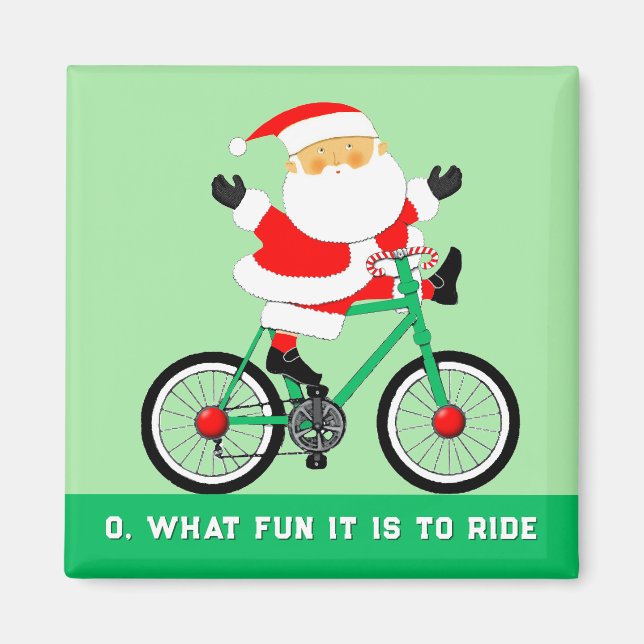 Cyclist julstuffers magnet (Framsidan)