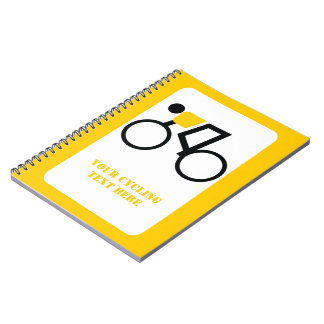 Cyclist kör sin cykelanpassningsbar anteckningsbok