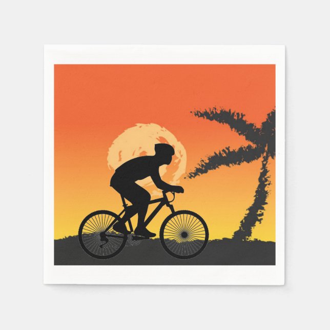 Cyclist Napkin Pappersservett (Framsidan)
