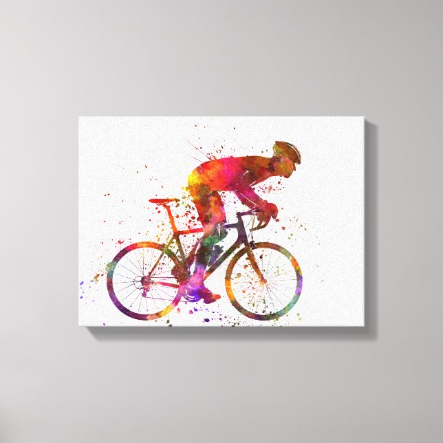 cyclist road bicycle canvastryck (Framsida)