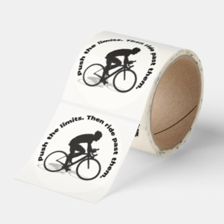 Cyclist Silhouette Klistermärke – Cykelälskare Dek