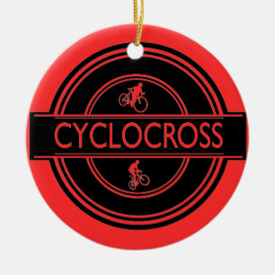 Cyclocross prydnad julgransprydnad keramik