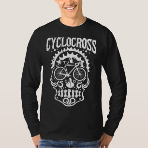 Cyclocross Skull Roadcycle Cyclist Biker T Shirt