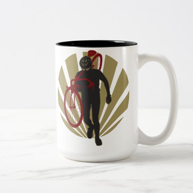 Cyclocross soldatmugg Två-Tonad mugg (Höger)