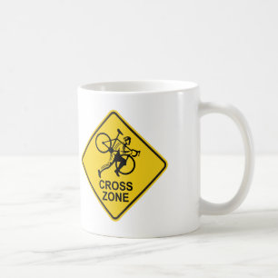 Cyclocross Zona vägskylt Kaffemugg