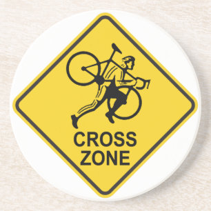 Cyclocross Zona vägskylt Underlägg