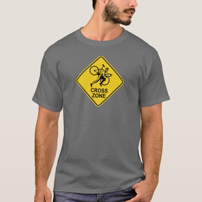 Cyclocross zont vägmärke tee (Framsida)