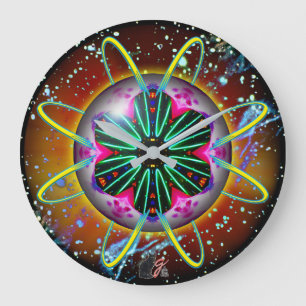 Cyclon Orbz Kaleid Round Stor Klocka