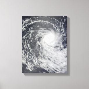 Cyclone Anja över den sydliga Indiska oceanen Canvastryck