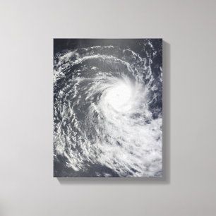 Cyclone Anja över den sydliga Indiska oceanen Canvastryck