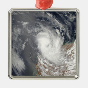 Cyclone Dominic av kusten av westerna Austra Julgransprydnad Metall