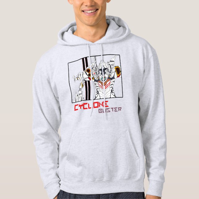 Cyclone Mecha Robot T-Shirt Hoodie (Framsida)
