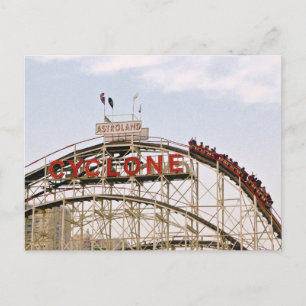 Cyclone Roller Underlägg - Coney Island, vykort