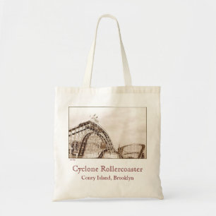 Cyclone Rollercoaster Budget Canvas Tote Tygkasse