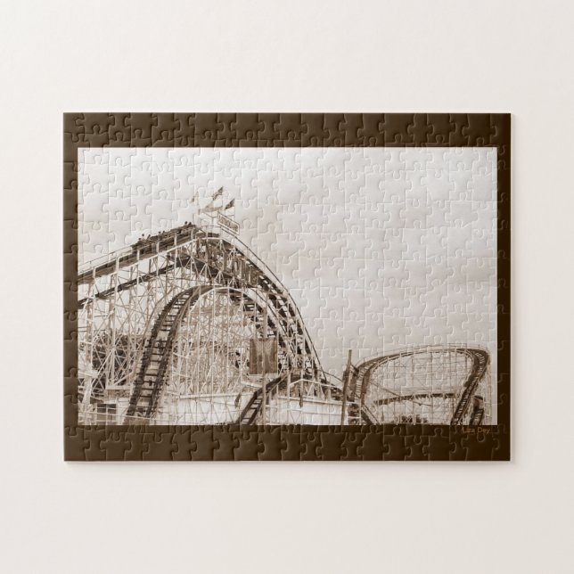 Cyclone Rollercoaster Jigszle Puzzle Pussel (Horisontell)