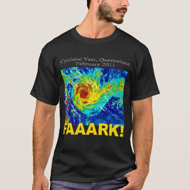Cyclone Yasi, Queensland, Februari 2011 T-shirt (Framsida)