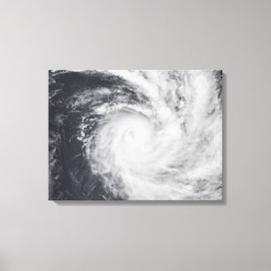 Cyclone Zoe i det South Pacific hav Canvastryck